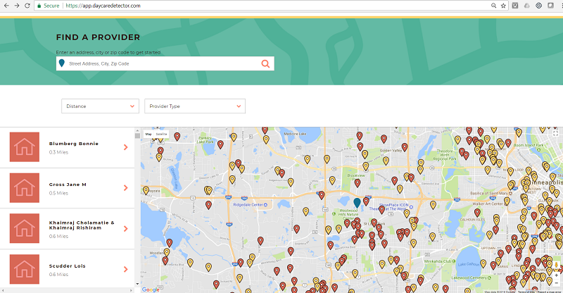The Daycare Detector Map is Live! 