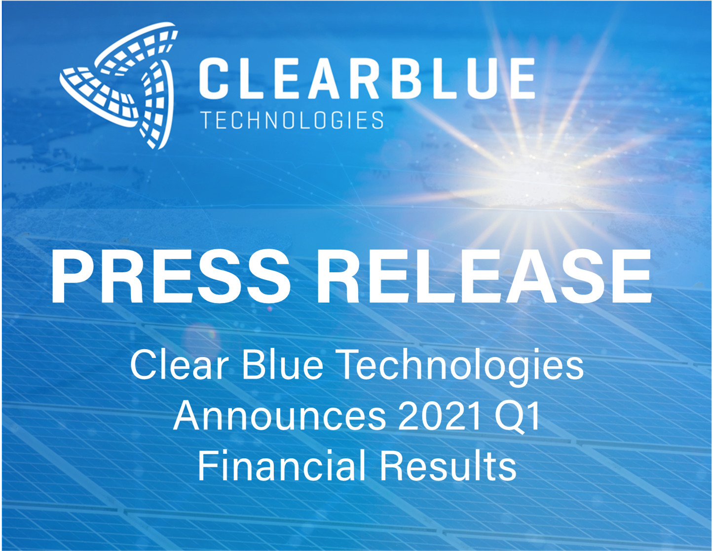 Press Releases Solar Hybrid Charge Controllers Clear Blue Technologies