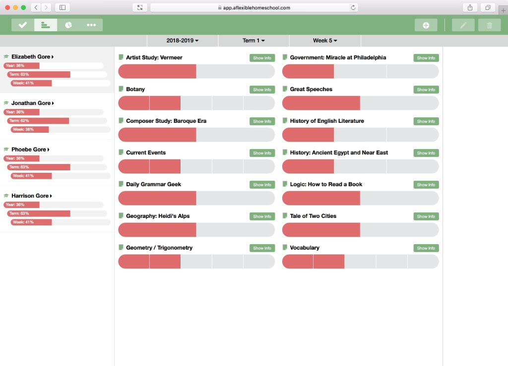 Flexible Homeschool App