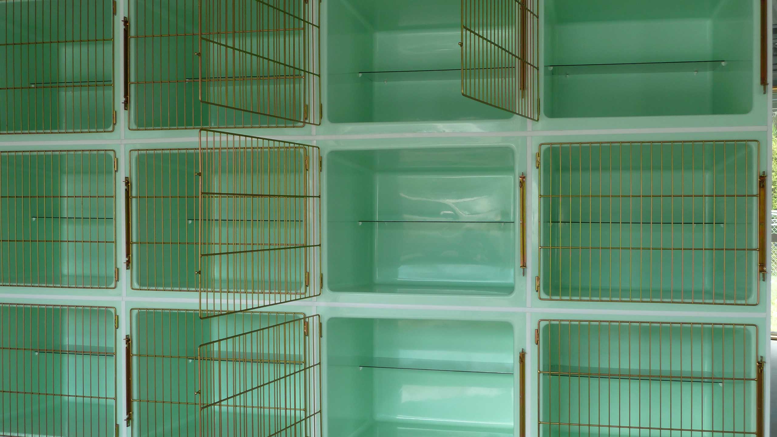 Creature Comfort Cages cage bank: 4 x 3 Cat Condos