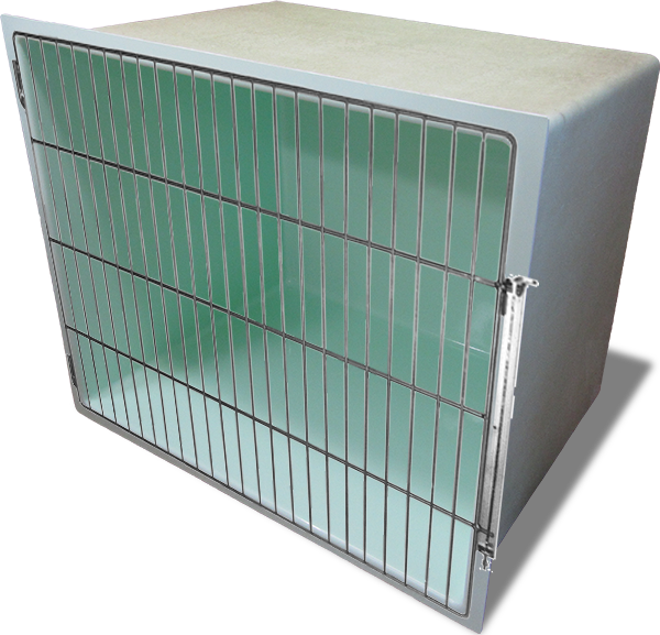 Creature Comfort Cages fibreglass animal cage with stainless steel hardware