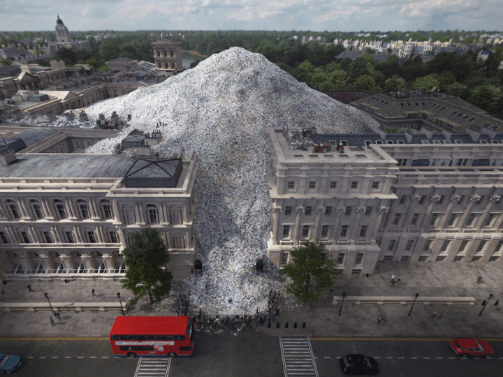 plastic mountain on westminster