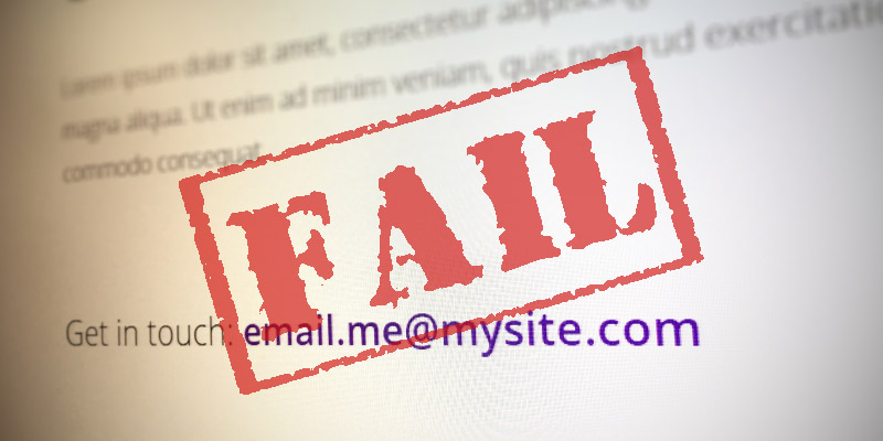 Why You Shouldn't List Your Email Address on Your Website