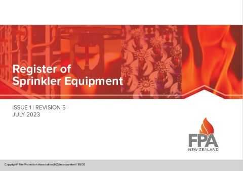 Register: Sprinkler Equipment (Issue1, Rev5)