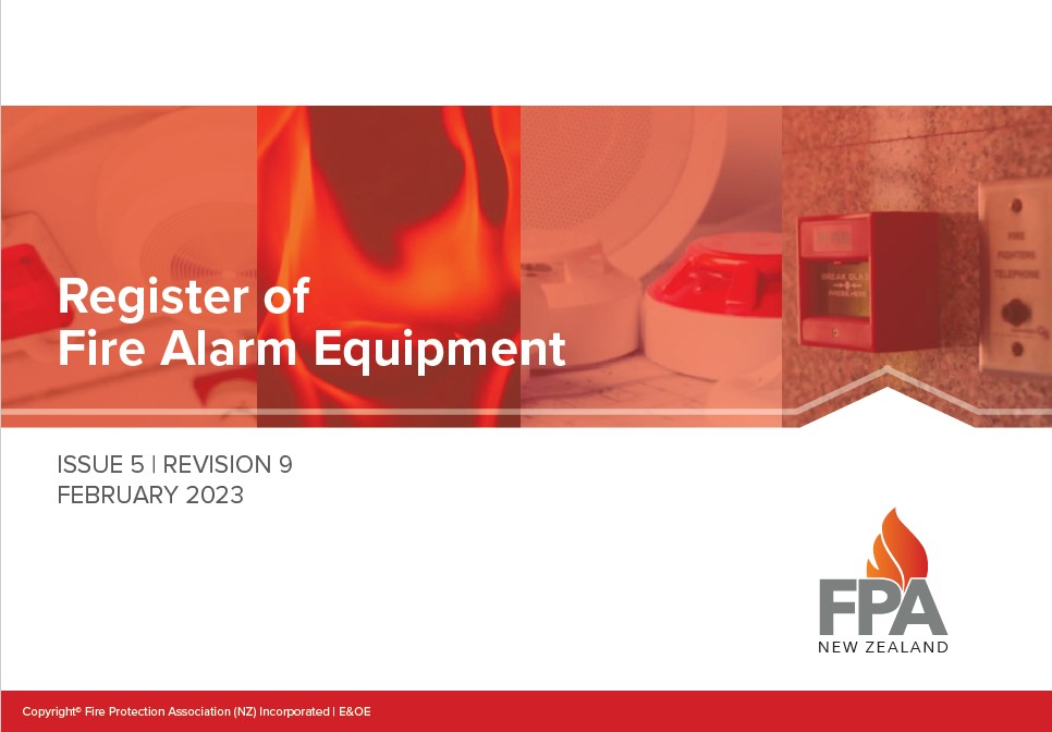 Register: Fire Alarm Equipment (Issue 5, Rev 10)